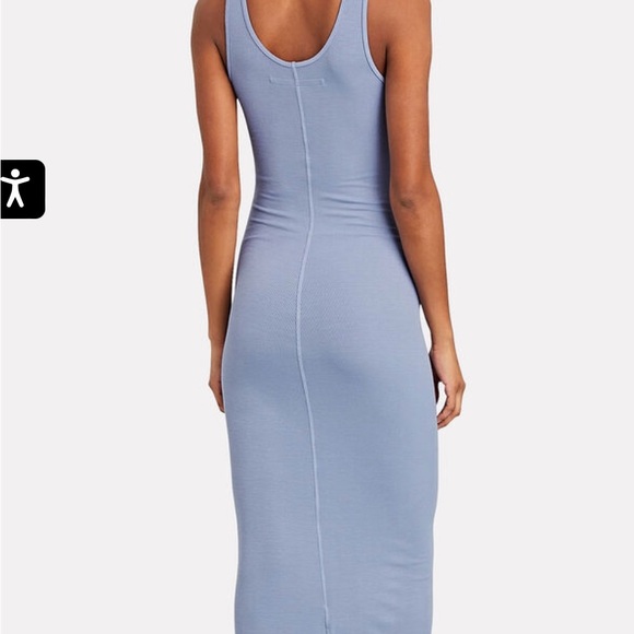 Enza Costa Ribbed Knit Tank Midi Dress Size M - Picture 7 of 8